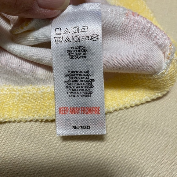 Haute Hippie Kids Terry Cloth Pajama Lounge Set, Pastel Stripes, Size Large. - Picture 7 of 13